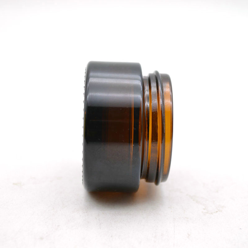 Best Selling 20ml Amber Scented Candle Jar Wholesale Glass Packaging Face Body Cream Food Jar With Lid