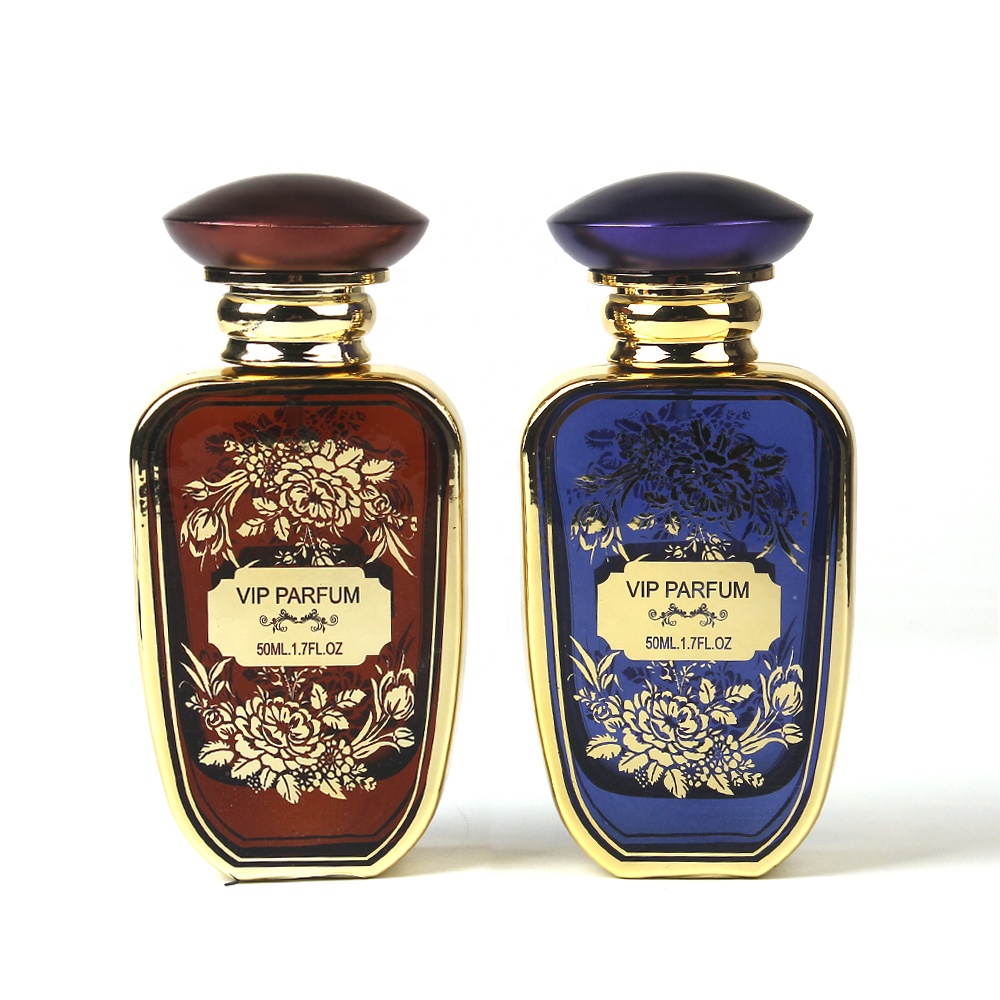 Best Selling 50ML Luxury Rectangle Perfume Glass Bottles