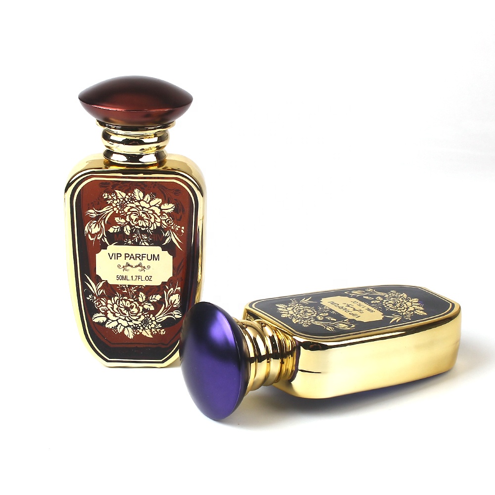 Best Selling 50ML Luxury Rectangle Perfume Glass Bottles