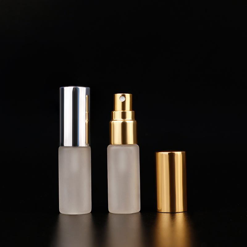 Best Selling 5ml 10ml 20ml Frosted Round Refillable Pocket Size Glass Perfume Atomizador Spray Bottle For Travelers