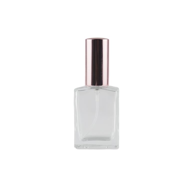 Best Selling Clear Cosmetic Glass Perfume Bottle with Pump Sprayer Screw Cap