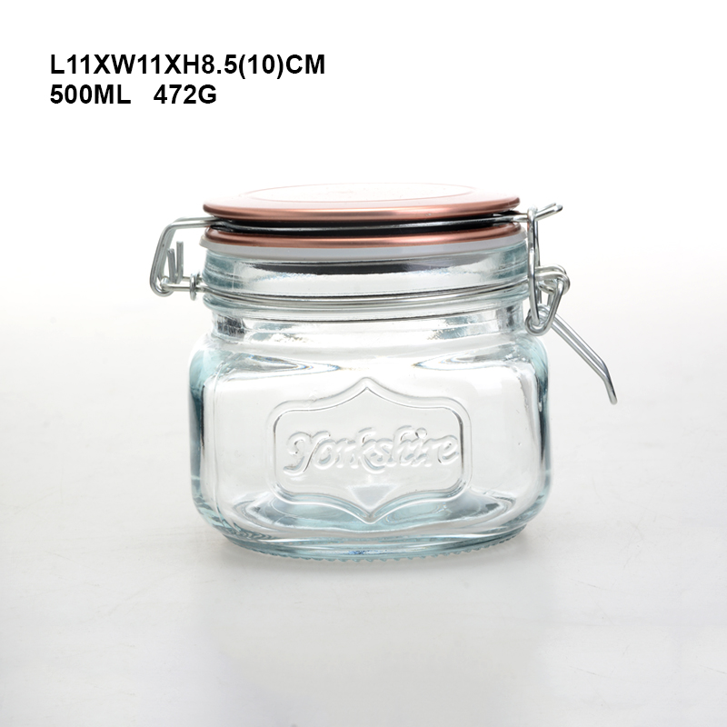 Best Selling Glass Jar Container Glass With Airtight Lid For Storge
