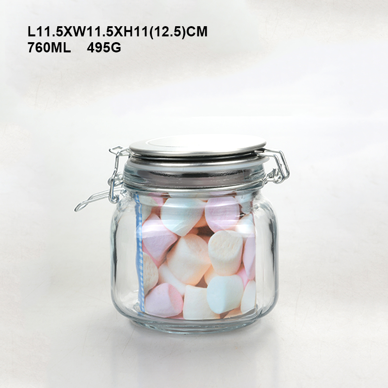 Best Selling Glass Jar Container Glass With Airtight Lid For Storge