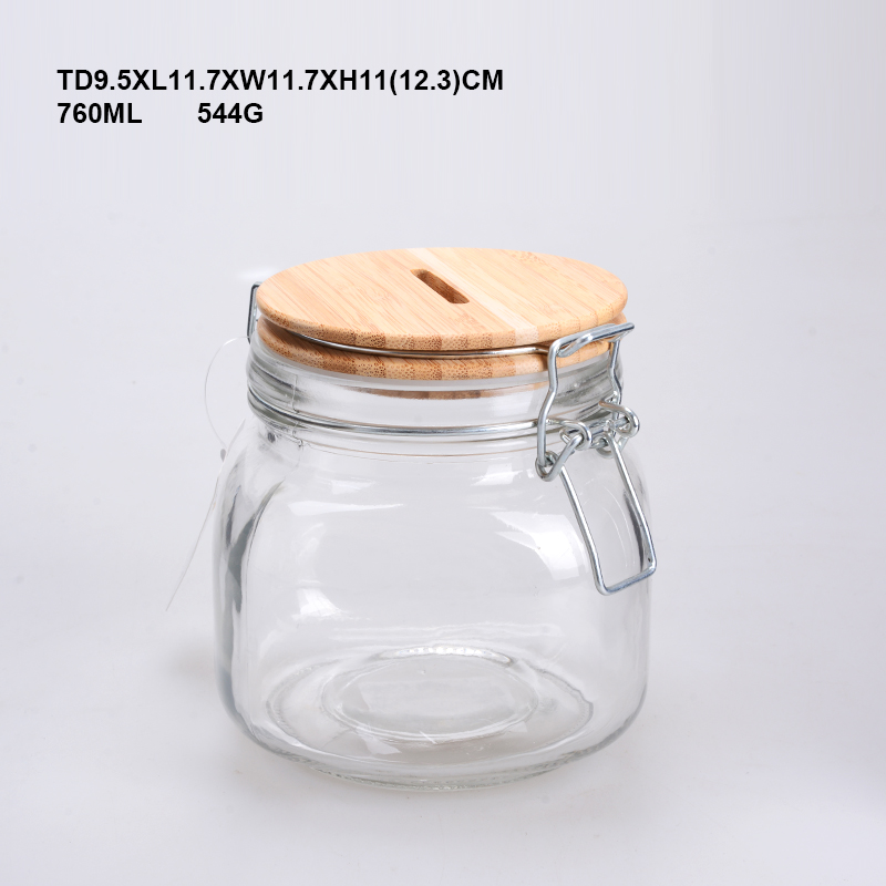 Best Selling Glass Jar Container Glass With Airtight Lid For Storge