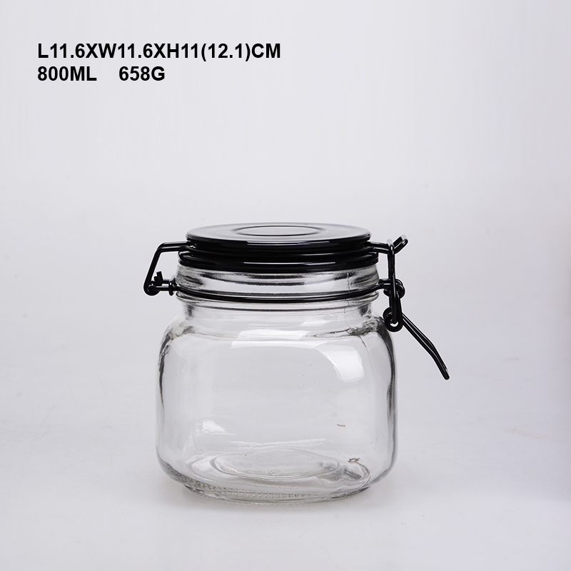 Best Selling Glass Jar Container Glass With Airtight Lid For Storge
