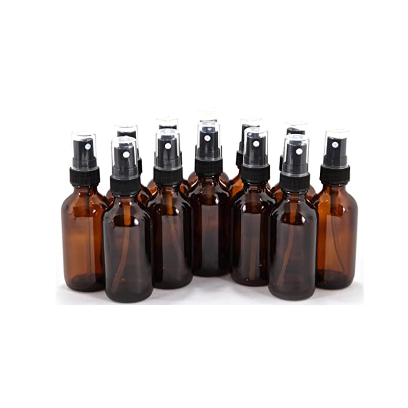 Best Selling LANJING 120ml Round Glass Blue Boston Bottles For Essential Oil With Dropper