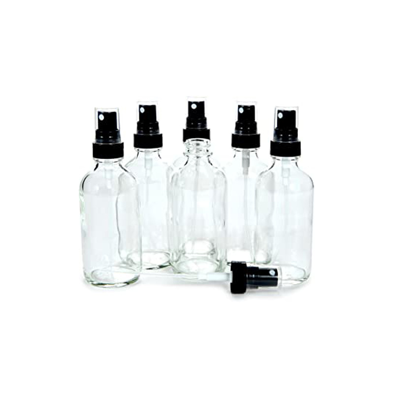 Best Selling LANJING 120ml Round Glass Blue Boston Bottles For Essential Oil With Dropper