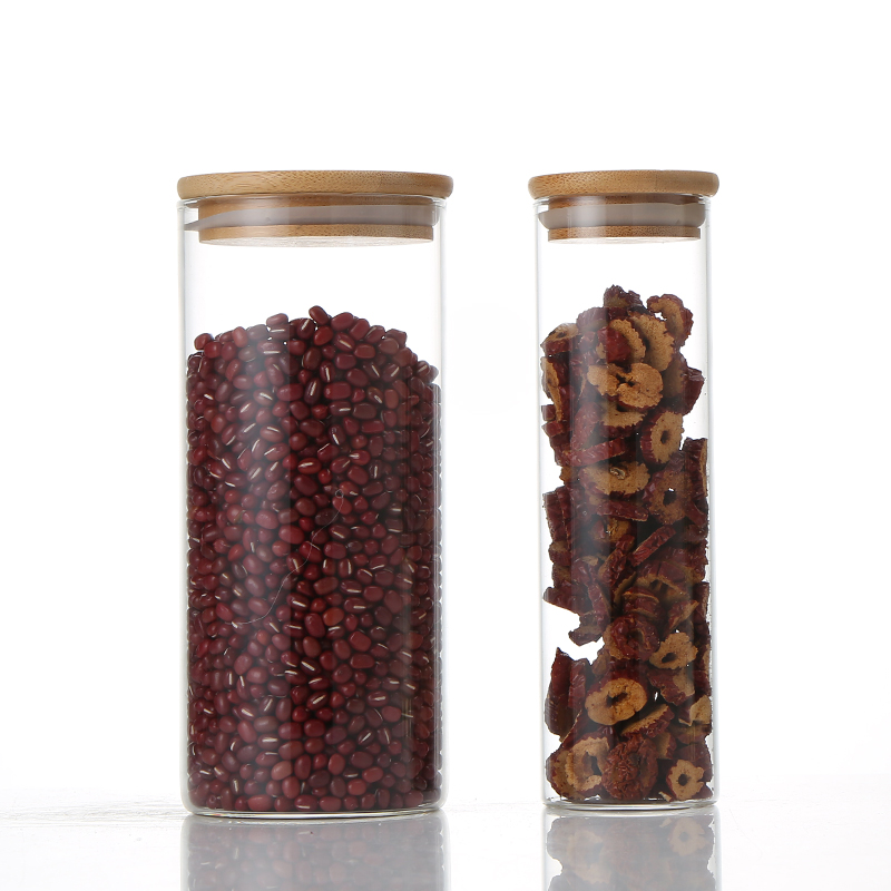 Best Selling Products Clear RoundGlass Jar Storage Glass Storage Container With Lid