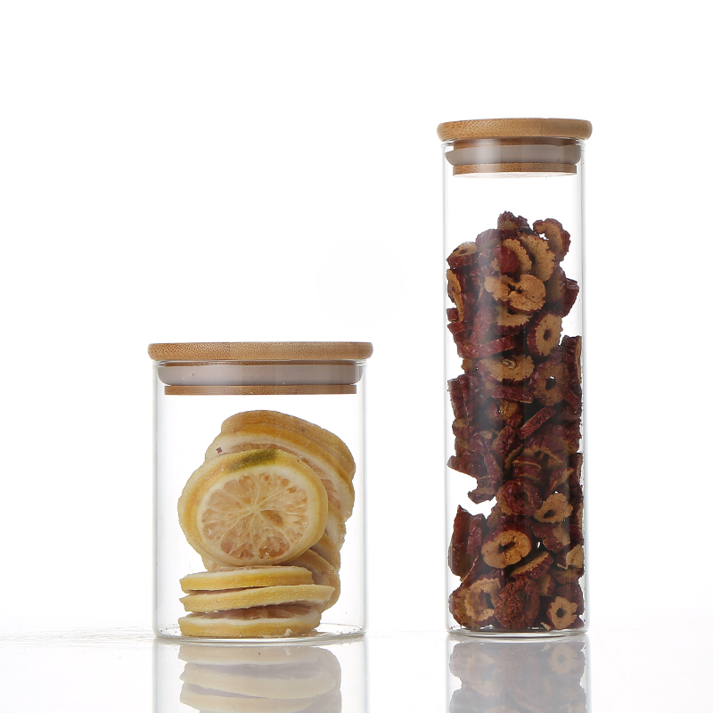 Best Selling Products Clear RoundGlass Jar Storage Glass Storage Container With Lid