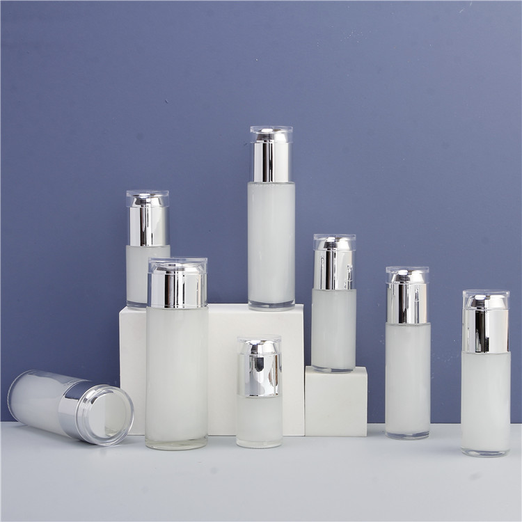 Best Selling Skin Care Cream jars Beauty Cosmetic Glass Packaging Sets