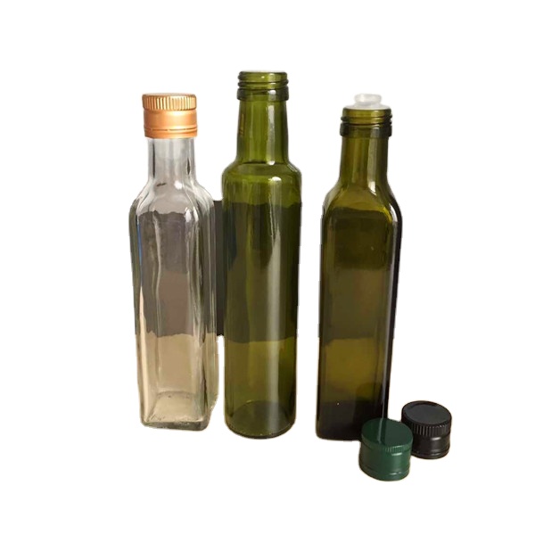 Best price 250ml dark green olive oil glass bottles for sale