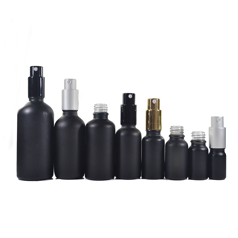 Best price hot sale glass essential oil bottle press pump dropper bottle 30ml