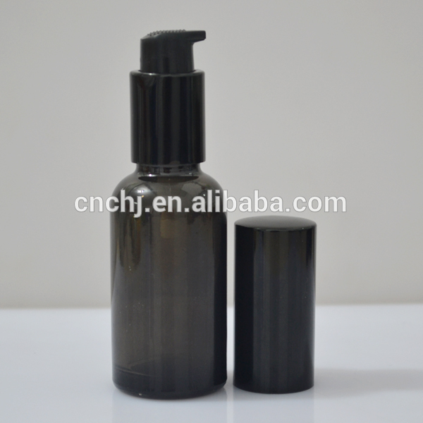 Best price hot sale glass essential oil bottle press pump dropper bottle 30ml