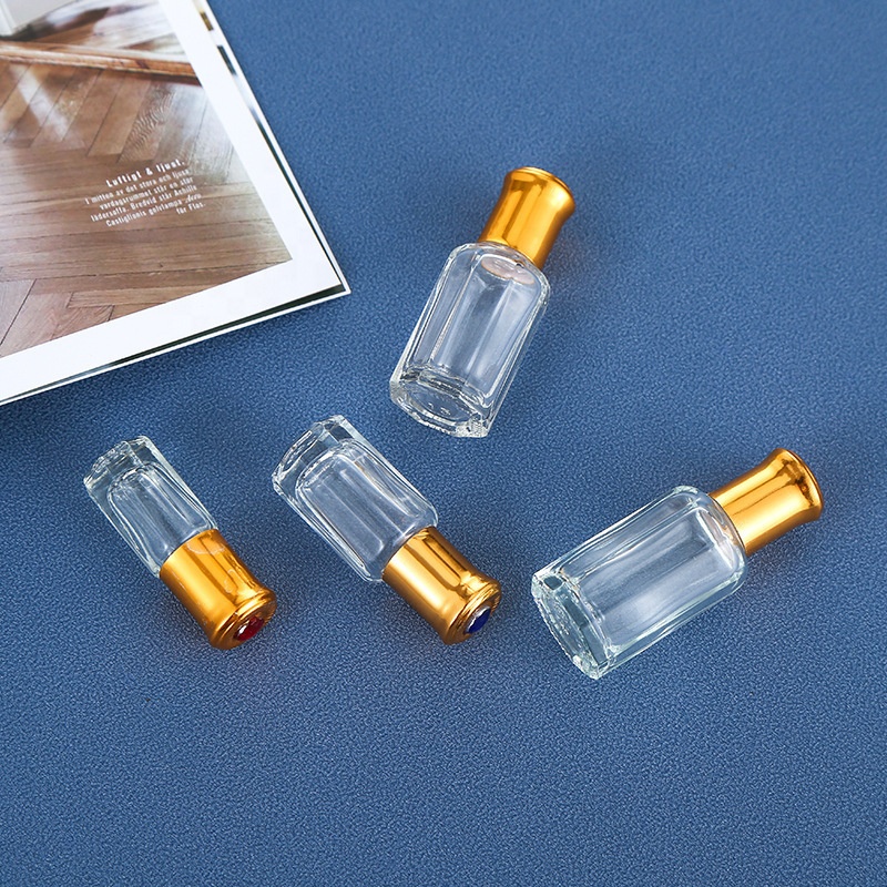 Best price octagonal 3ml 6ml 9ml 12ml glass roll on perfume bottle