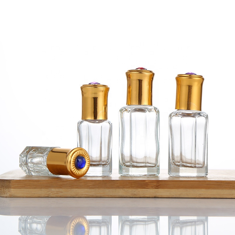 Best price octagonal 3ml 6ml 9ml 12ml glass roll on perfume bottle