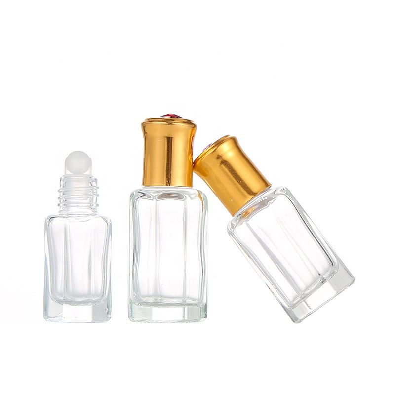 Best price octagonal 3ml 6ml 9ml 12ml glass roll on perfume bottle
