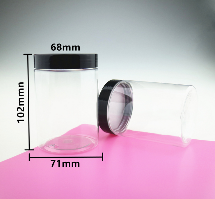 Best price plastic100ml 200ml 250ml 300ml clear spice jar with lids
