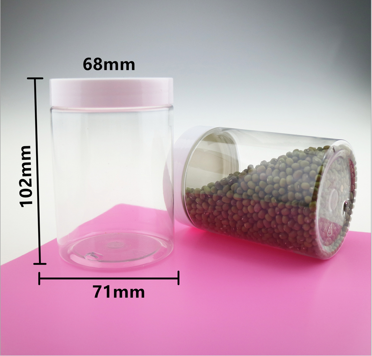 Best price plastic100ml 200ml 250ml 300ml clear spice jar with lids