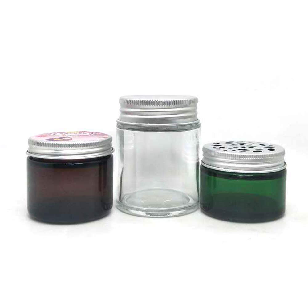 Best price unique organic cosmetic jars Cosmetic Packaging High Quality with aluminous lid