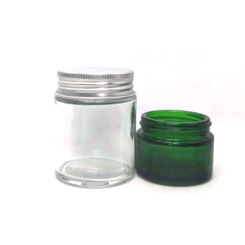 Best price unique organic cosmetic jars Cosmetic Packaging High Quality with aluminous lid