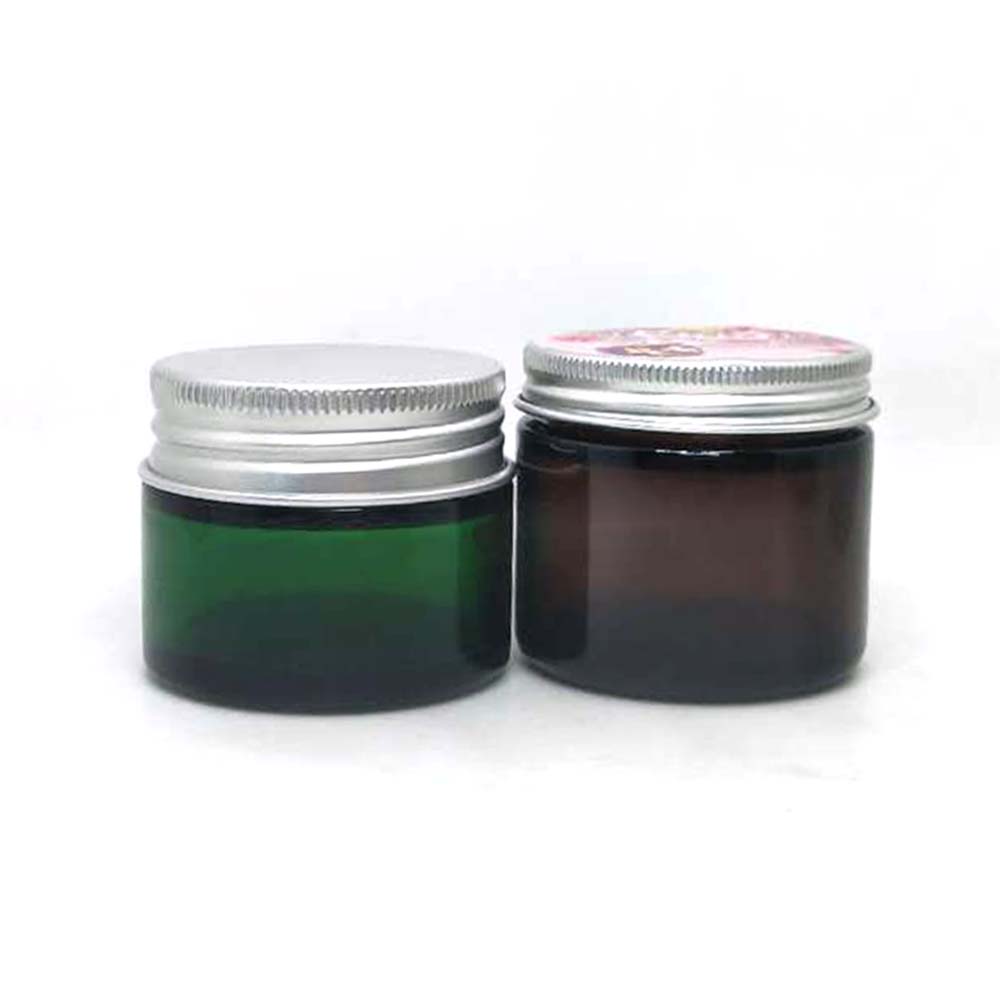 Best price unique organic cosmetic jars Cosmetic Packaging High Quality with aluminous lid