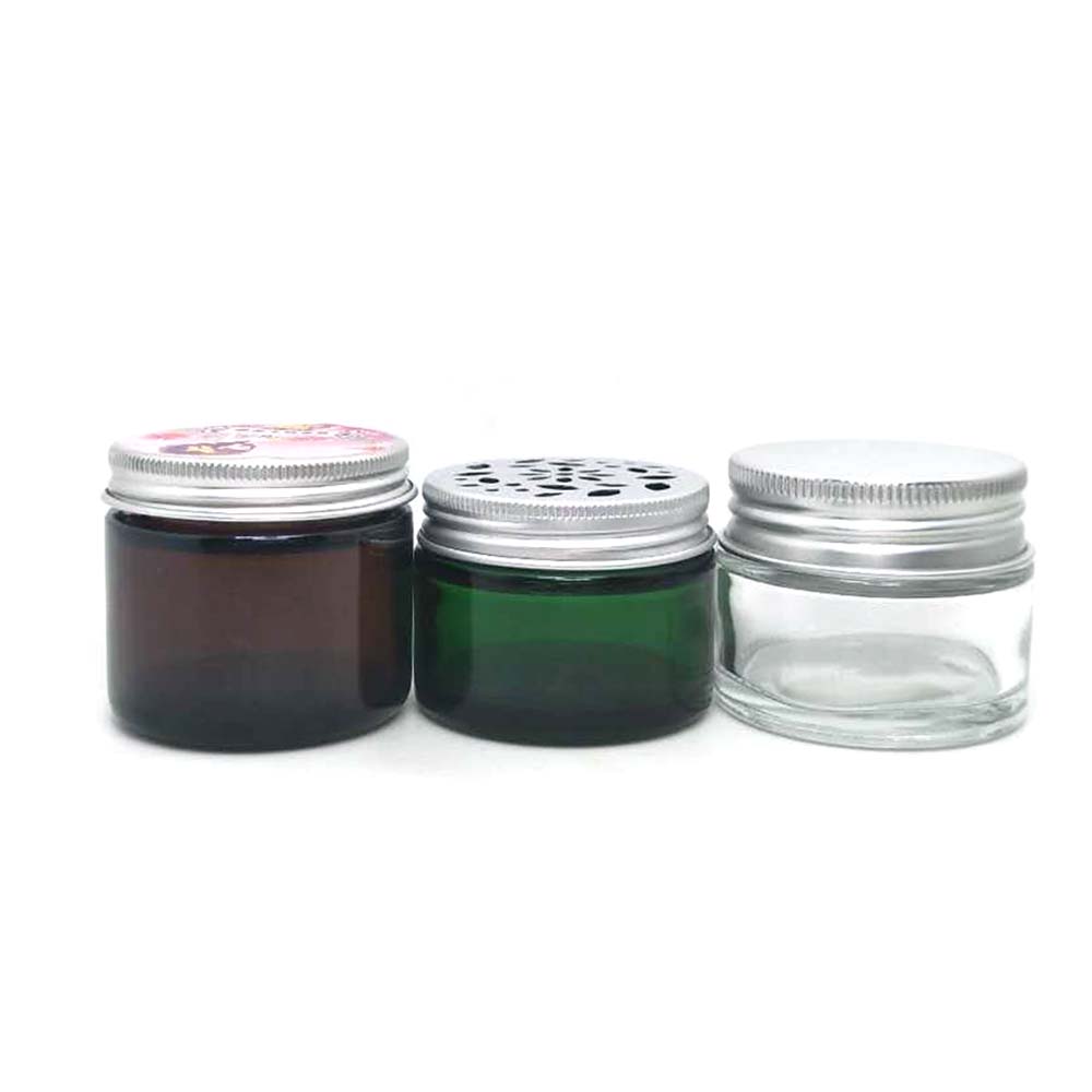 Best price unique organic cosmetic jars Cosmetic Packaging High Quality with aluminous lid