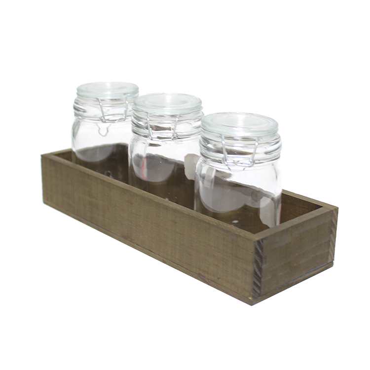 Best qualitey square glass jar food containers colorful relief glass storage jar and bottle with flip lid