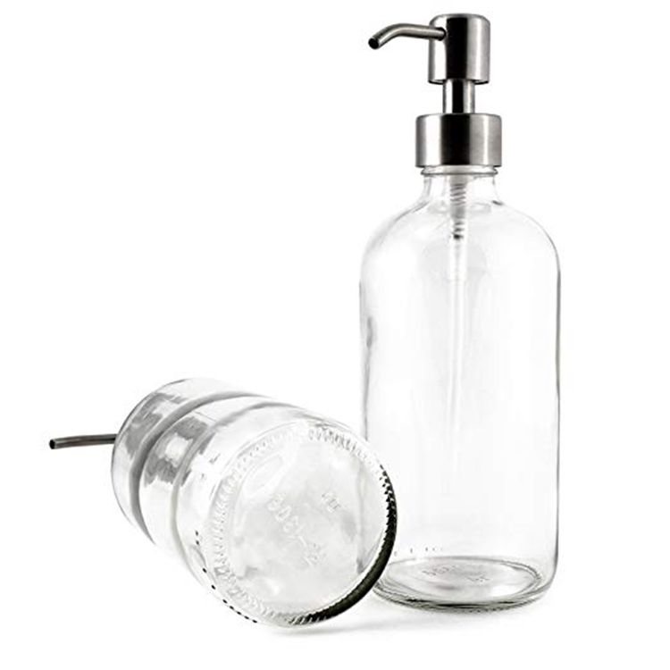 Best quality 1 oz clear color empty boston round glass bottle