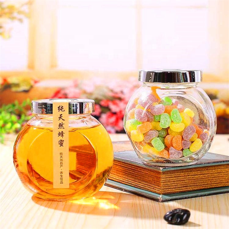 Best quality 180m l380ml candy glass jar storage glass jar