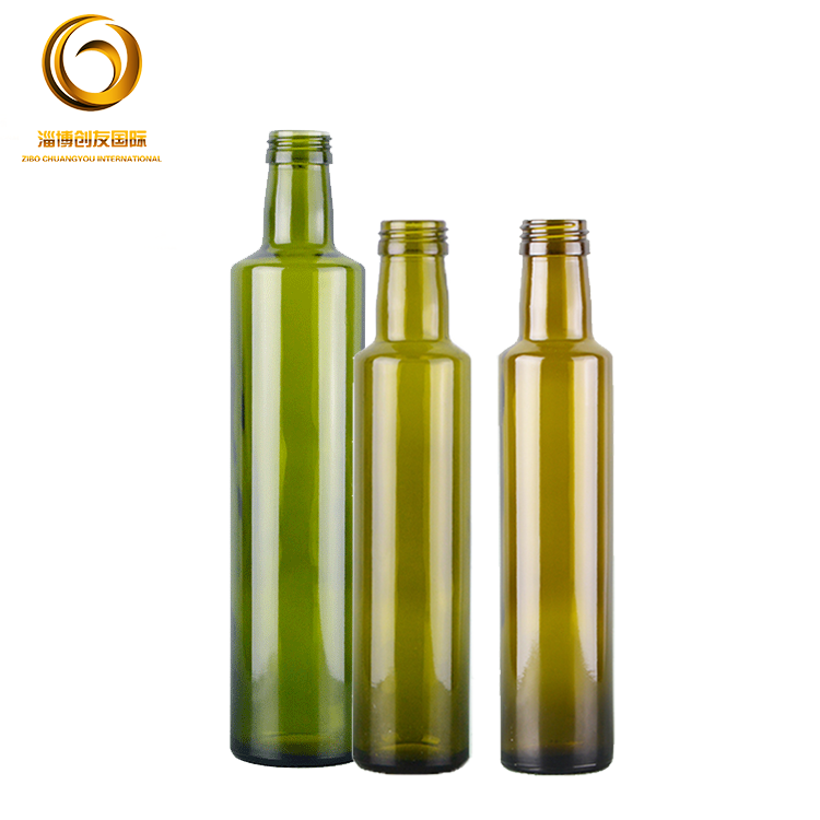 Best quality empty round Dorica olive oil glass bottle 250ml CY-173