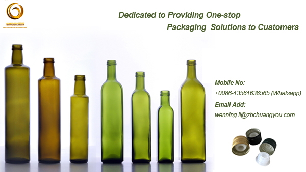 Best quality empty round Dorica olive oil glass bottle 250ml CY-173