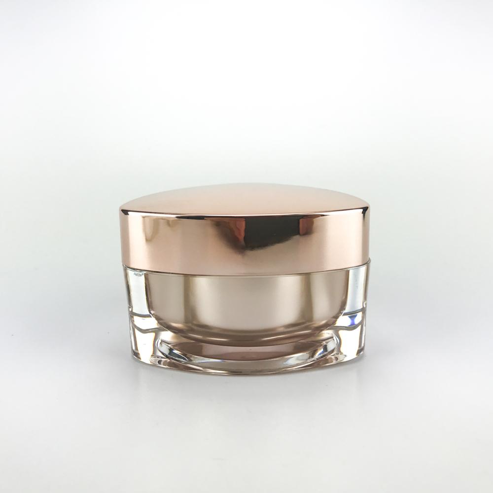 Best sell triangle shape plastic acrylic mask jar 50g