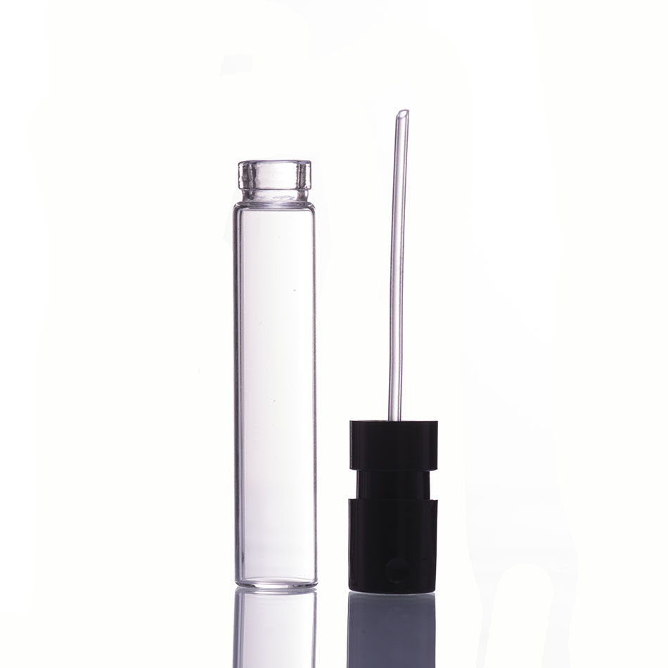Best selling 1.5ml 2ml sample empty glass refillable perfume spray bottle