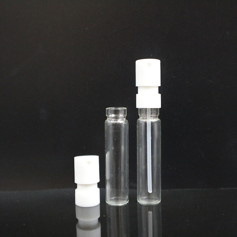 Best selling 1.5ml 2ml sample empty glass refillable perfume spray bottle