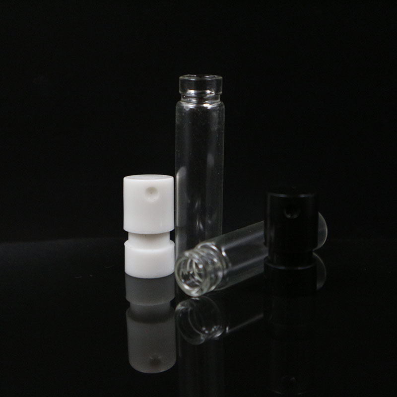 Best selling 1.5ml 2ml sample empty glass refillable perfume spray bottle