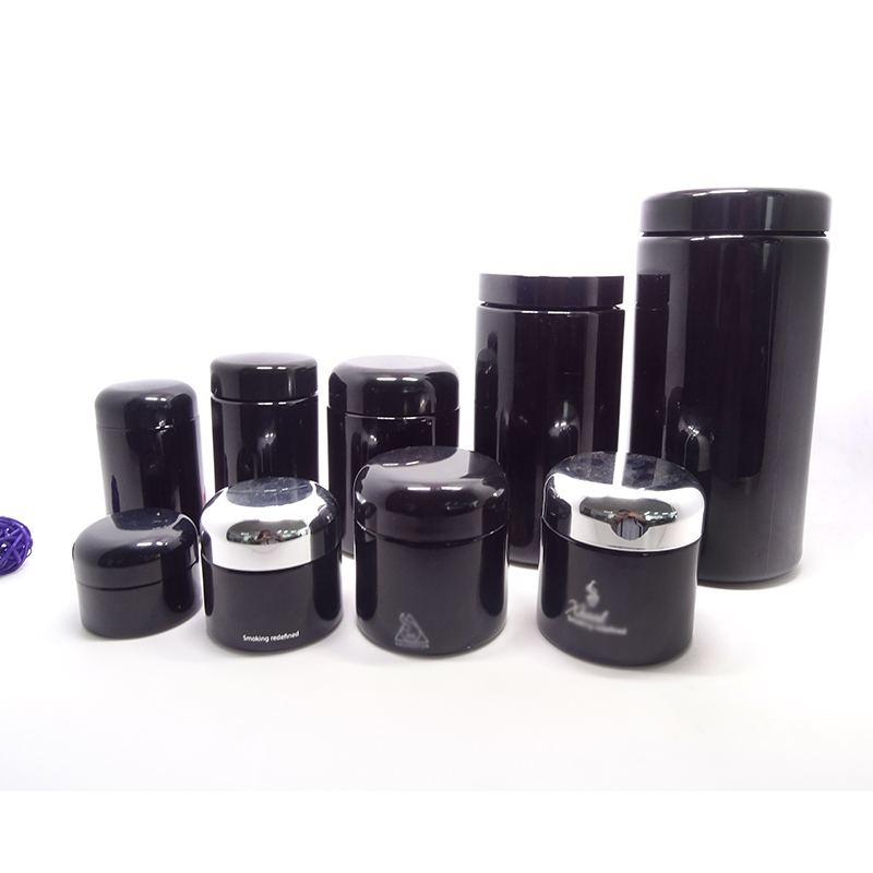 Best selling 30ml 50ml 100ml violet glass cream jar beautiful dark cosmetic bottle