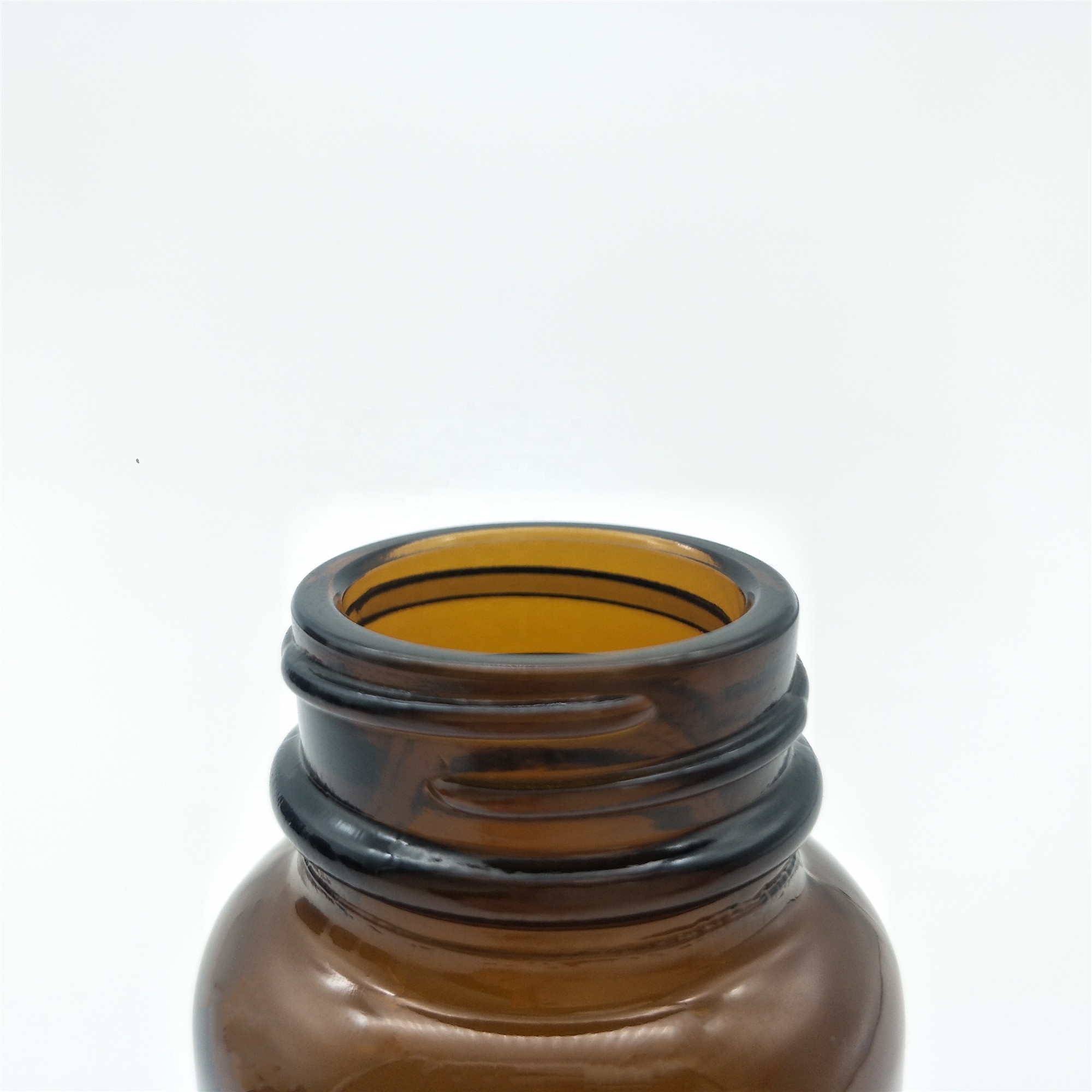 Best selling 75ml amber wide mouth glass pill bottle for sale