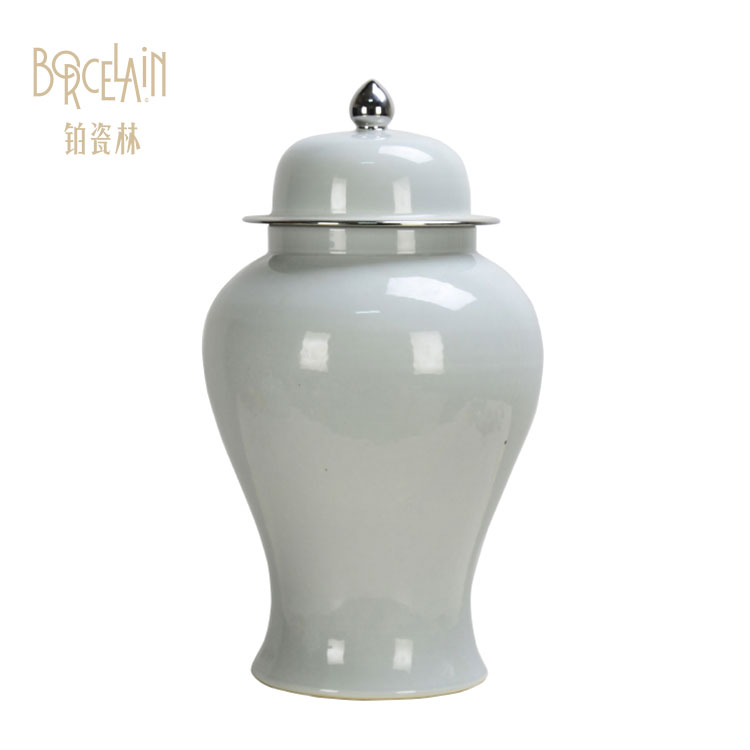 Best selling antique China big large floor big flower ceramic porcelain ginger jar for living home decor