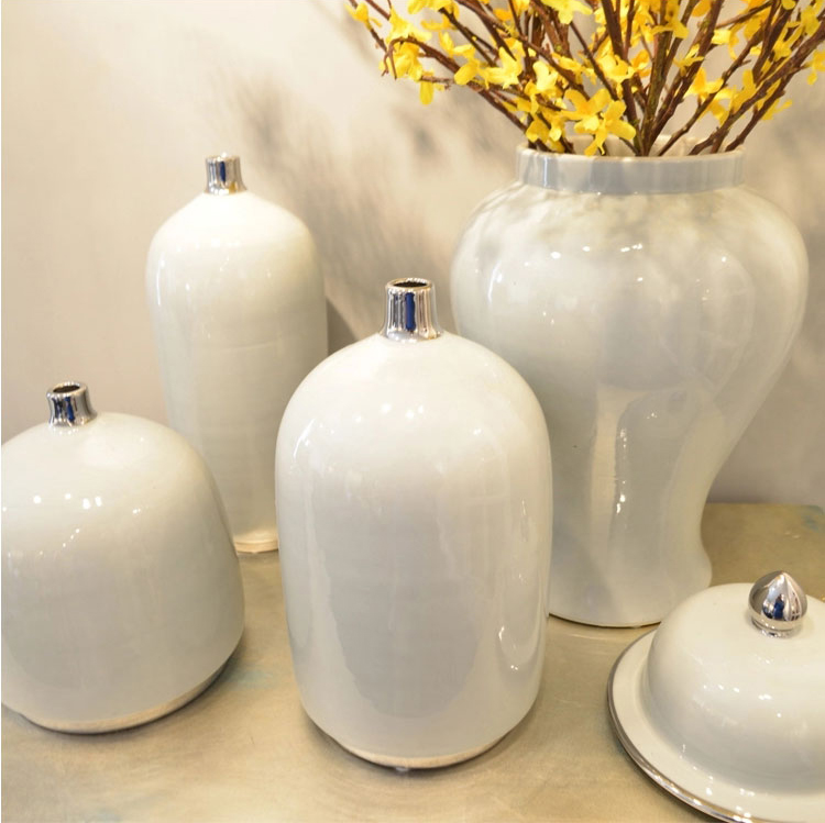 Best selling antique China big large floor big flower ceramic porcelain ginger jar for living home decor