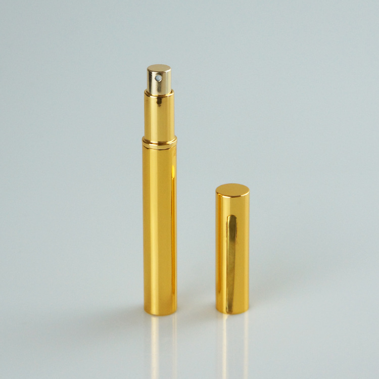Best selling black pen shaped 5/6ml empty aluminum perfume spray glass bottle