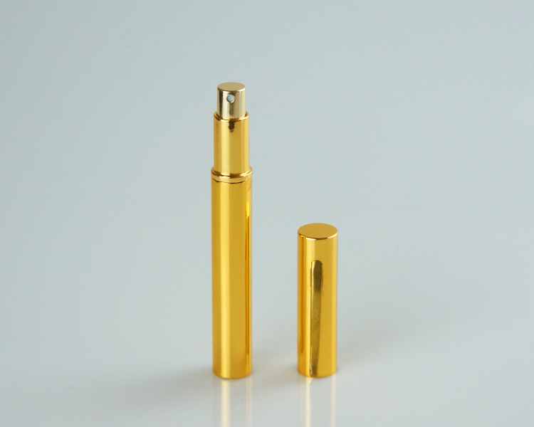 Best selling black pen shaped 5/6ml empty aluminum perfume spray glass bottle