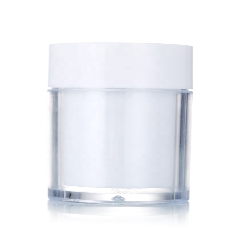 Best selling empty 30g 50g 100g round double wall plastic cosmetic jars