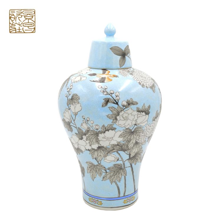 Best selling products Chinese blue and white ceramic ginger jars for home decor