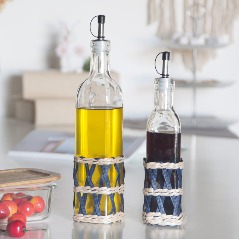 Best selling wholesale custom high quality bottle glass storage container dispenser olive oil bottle