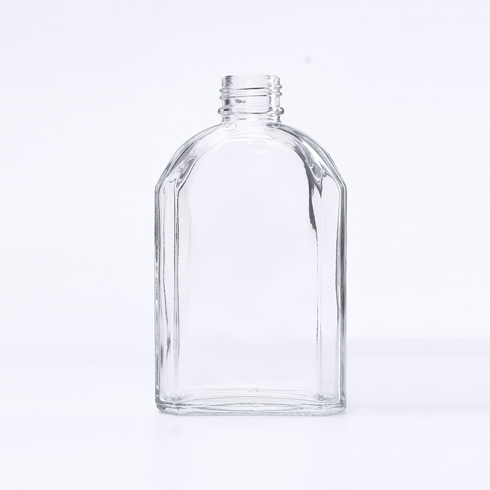 Beverage Use 200 ml 250ml 500 ml Flat Flask Liquor Glass Whisky Bottles With Wholesale Price