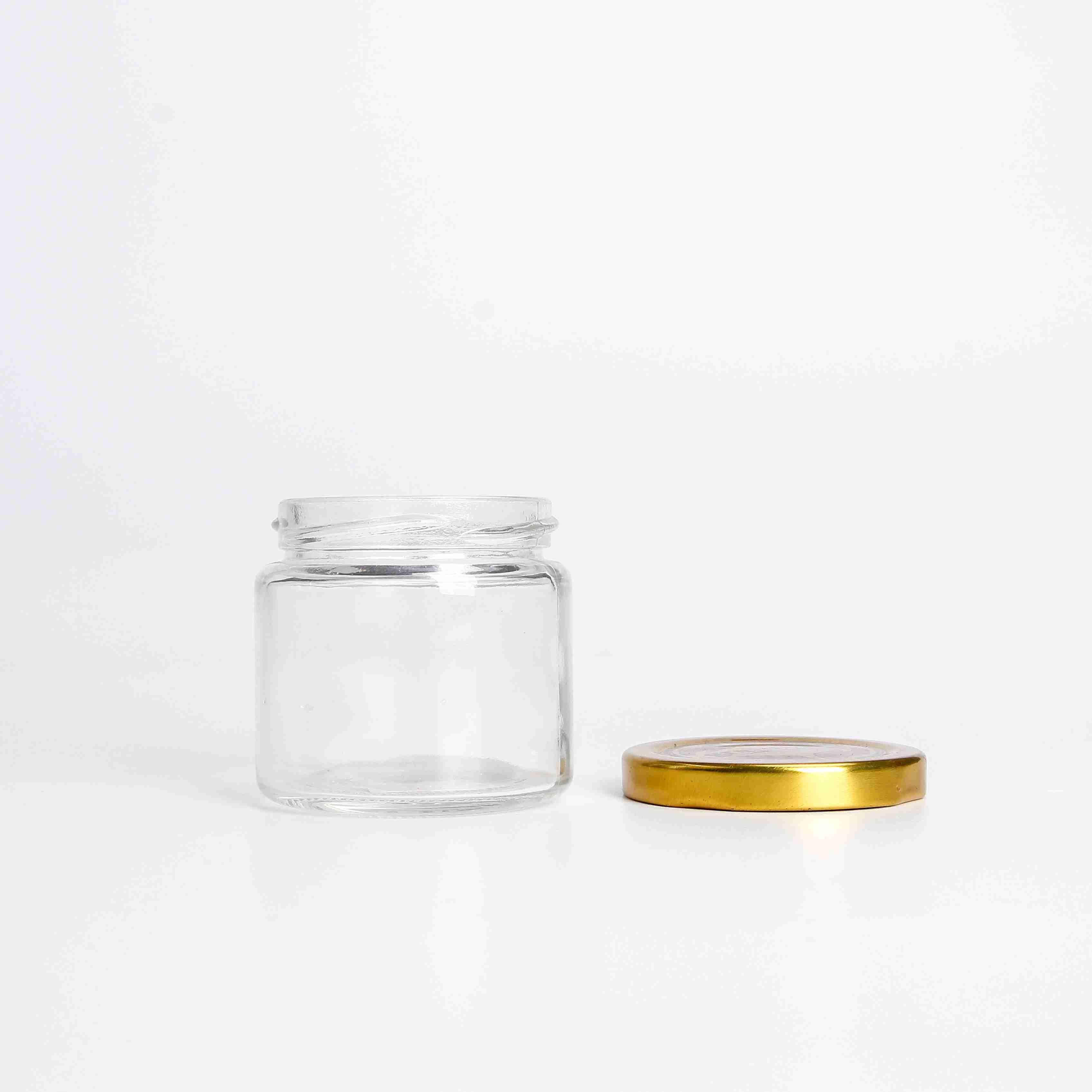 Beverage bottle packaging Glass Jar with screw cap for Storage Glass Jar