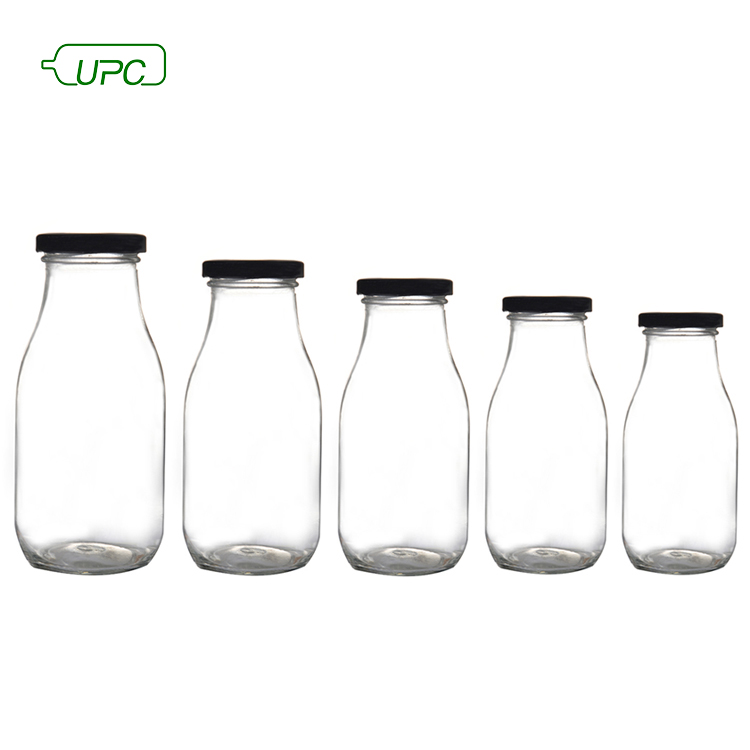 Beverage glass bottle 200ml 250ml 300ml juice bottle with cap