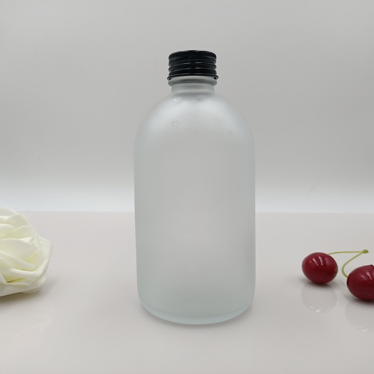Big Belly 250ml 500ml 1000ml Boston Round Beverage Juice Sauce kombucha Glass Bottle