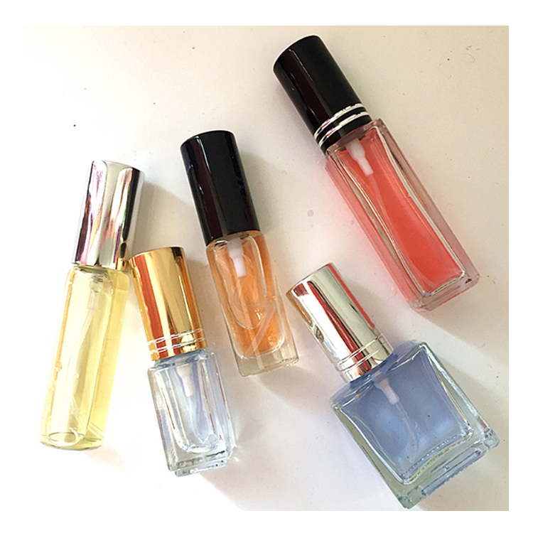 Big Capacity Oem Luxury Cosmetics Packaging Airless Pump Square Glass Bottle Perfume 2Ml