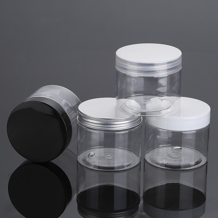 Big Empty Round Wide Mouth 100ml 100g PET plastic cosmetic cream jars 4oz plastic jar with Labels